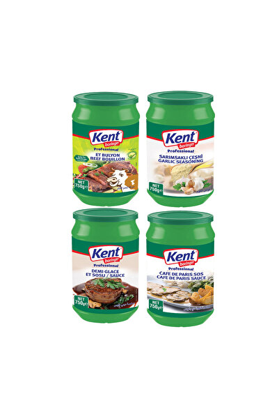Kent Boringer 4’lü Çeşni & Sos Seti (Sarımsaklı Çeşni, Et Bulyon, Cafe De Par...