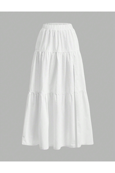 Sheya Shein midi skirt, white