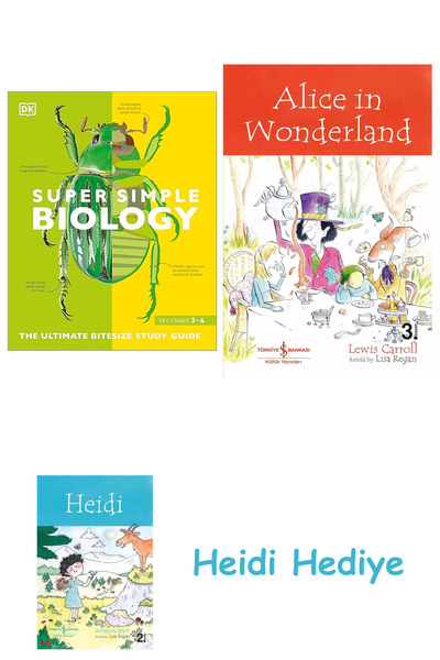 Bloomsbury Εξαιρετικά απλή βιολογία: Το απόλυτο εγχειρίδιο με μικρά κεφάλαια + Η Αλίκη στη χώρα των θαυμάτων + Η Χέιντι