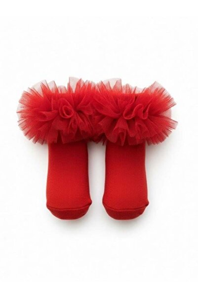 Zekids Baby Cotton Tulle Short Socks