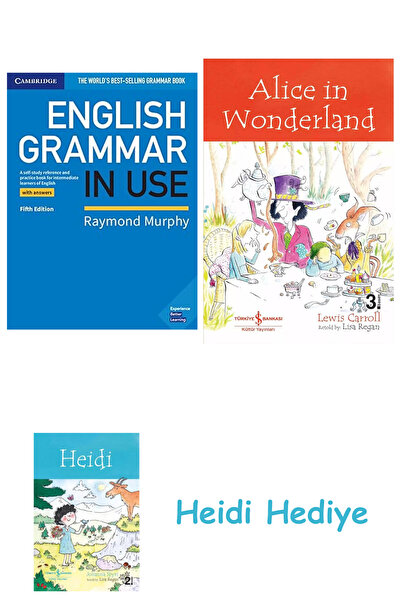 Bloomsbury قواعد اللغة الإنجليزية في الاستخدام: الطبعة الخامسة. كتاب مع الإجابات + أليس في بلاد العجائب + هايدي