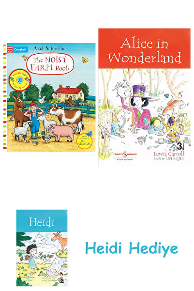 Bloomsbury The noisy farm book: a press-the-page sound book + alice in wonderland + heidi