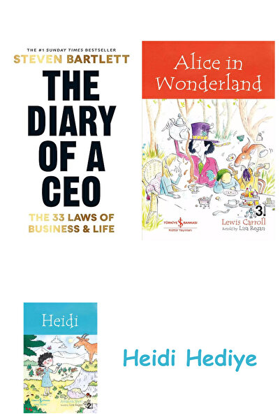 Bloomsbury The Diary of a Ceo: the 33 Laws of Business and Life + Alice in Wonderland + Heidi