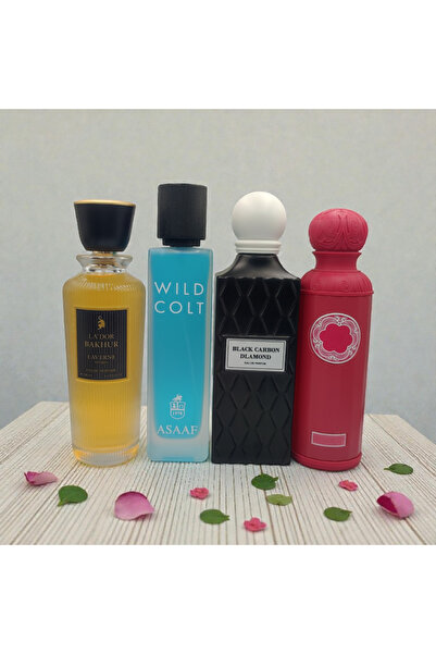 GISSAH A set of four perfume alternatives, each perfume containing 200ml.