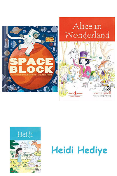 Bloomsbury Spaceblock (o carte Abrams Block) + Alice în Țara Minunilor + Heidi