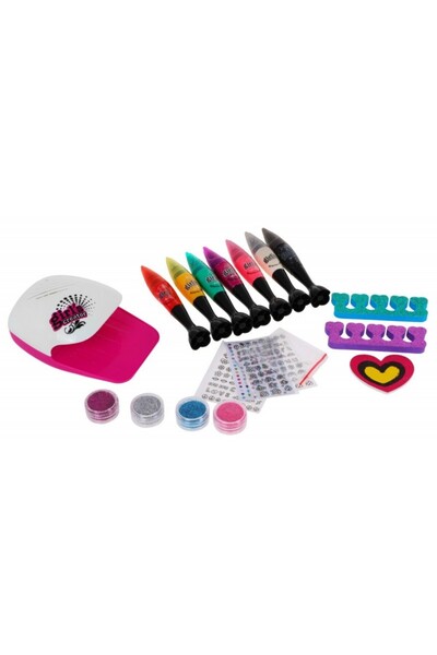 PROCART Nail painting and decorating kit, 7 markers, lamp, battery operated, multicolor, 6+