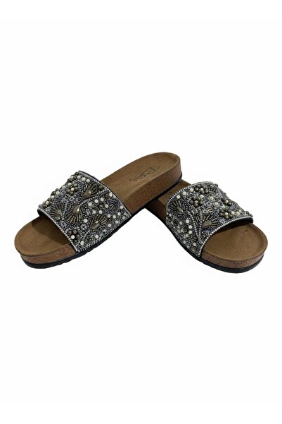 Aldina Nucci Pienn stone women's slippers