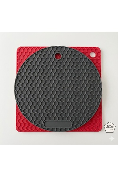 5Gen Tasarım Kare Kırmızı, Yuvarlak Gri Nihale, Kalburabastı, Kurabiye Şekill...