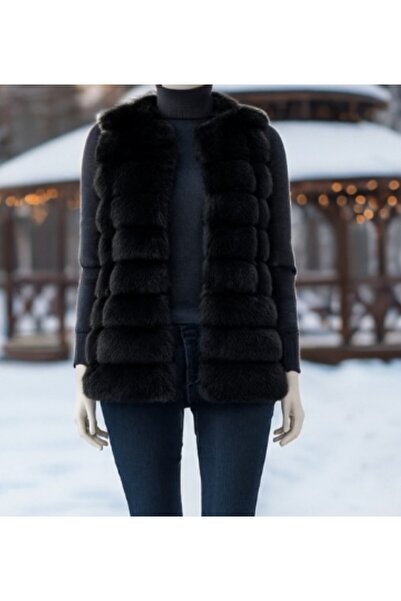 Modayase Women's Modern Faux Fur Vest