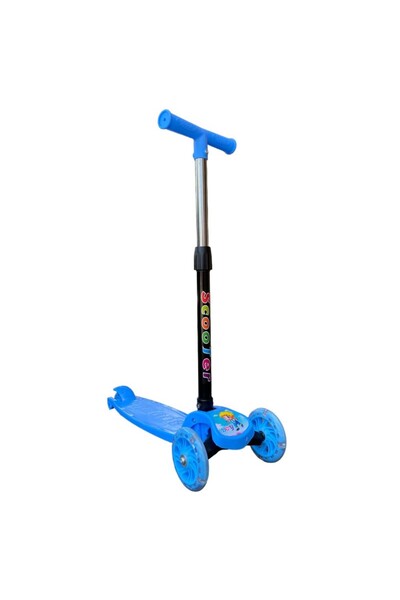 PROCART Children's scooter, foldable, 3 balance wheels, adjustable height, multicolor LED