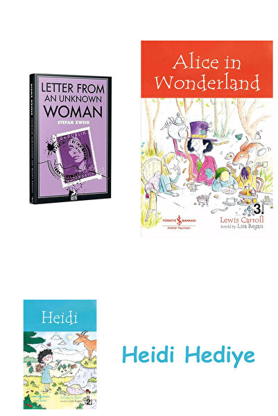 Bloomsbury رسالة من امرأة مجهولة + أليس في بلاد العجائب + هايدي