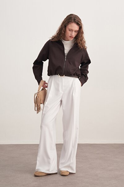 EBU Prive Γυναικείο μπουφάν Gabardine Bomber Καφέ