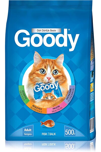 Goody Cat Food - Premium Dry Cat Food, Fish Flavor, 500g