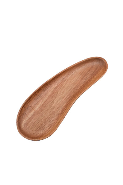 Bien Servi طبق خشبي مستطيل بتصميم أنيق من خشب الأكاسيا