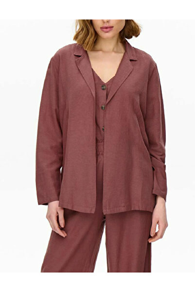 ONLY Blazer, Roz pudra inchis