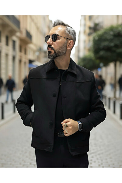 higo Cashmere Düğmeli Erkek Ceket