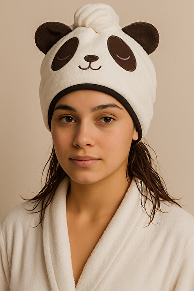 Katia&Bony Panda Patterned Towel Bonnet
