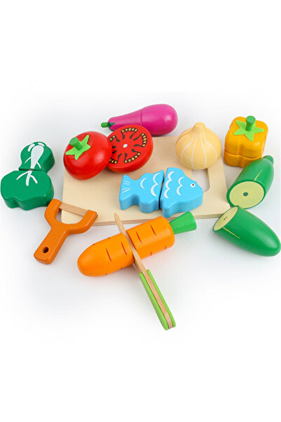 Doris 17-piece set of vegetables and fruits with magnet for Chef slicers in storage box, made of