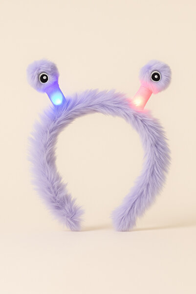 Katia&Bony Children's Light-Up Antenna Ears Plush Crown Purple