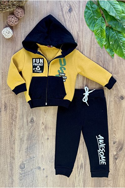 CemBebe Winter Thick Cotton Warm Tracksuit Set for Baby Boys