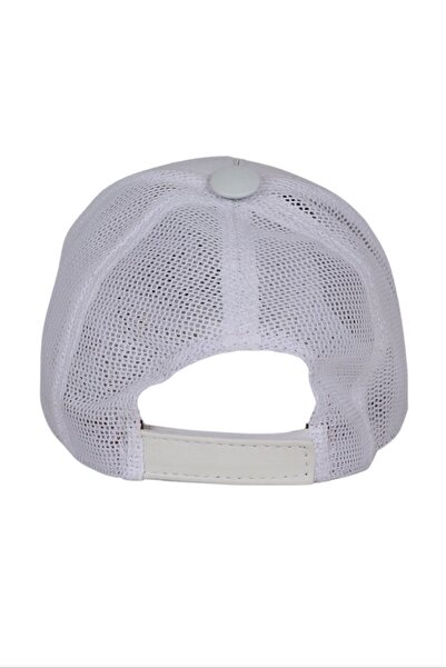 Bueno Shoes White Leather-Fabric-Wise Ass Men's Hat 01Mspk1004