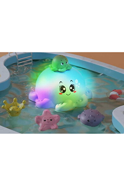 Doris Bath toy artesian fountain Octopus Blue