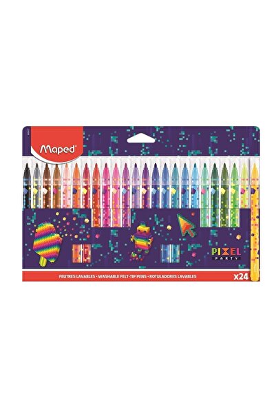 Maped Carioci Pixel Party, 24 culori/set
