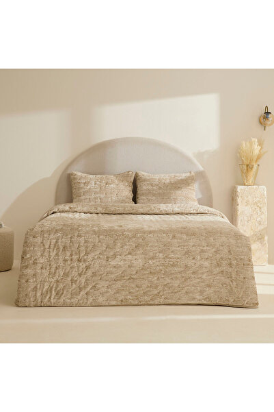 Karaca Home Clement Çift Kişilik Yatak Örtüsü Takımı Bej