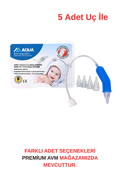 aquamed Bebek Burun Aspiratörü – Yedek Filtreli, BPA İçermez, Ekstra Yumuşak ...