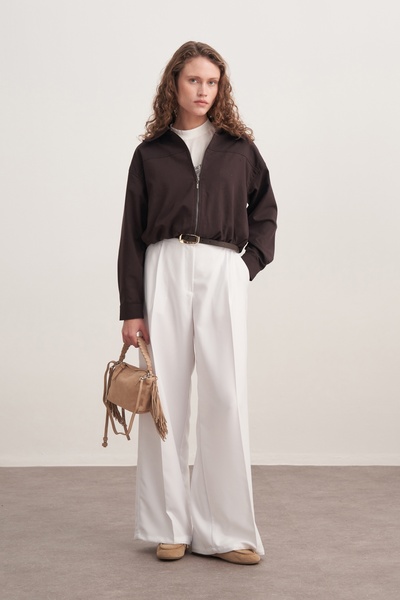 EBU Prive Γυναικείο μπουφάν Gabardine Bomber Καφέ