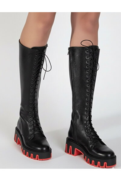 LUISA FIORE ARES boots, natural leather interior exterior, buffalo leather