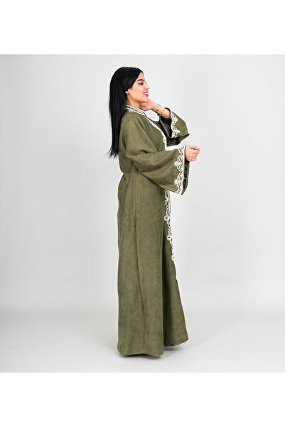 IKKXA Winter Elegant Front Embroidery Details Jalabiya