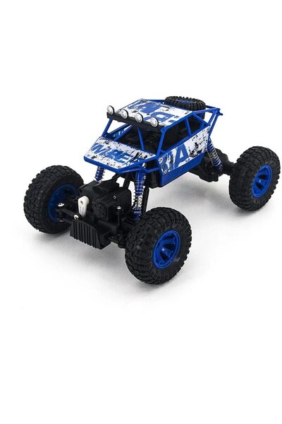 PROCART Off-road car with 2.4 G remote control, suspensions, 1:18 scale, rechargeable, blue