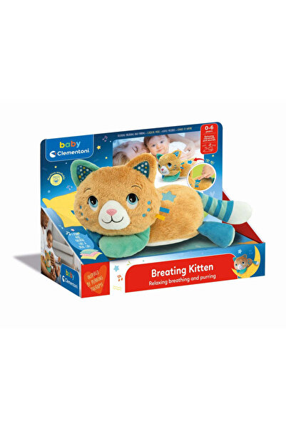 CLEMENTONI Plush Kitten with Melodies and Vibration Mimicking Purring for Relaxation