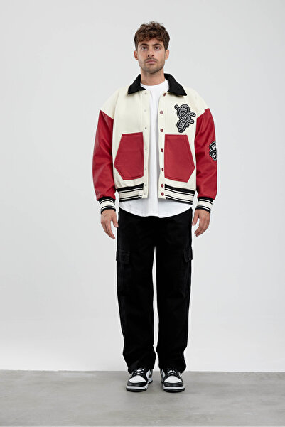 Plus Eighteen In God We Trust Siyah Erkek Kolej Ceket