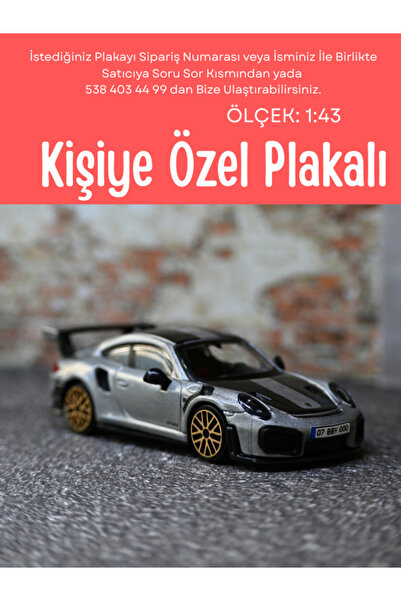bebeym Porsche 911 Metal Araba - Kişiye Özel Hediye Plakalı Porsche Oyuncak A...
