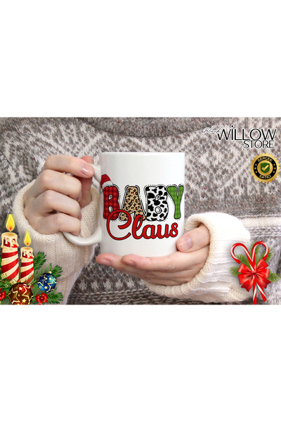 WİLLOW STORE Merry Christmas, Christmas Themed Porcelain Mug, New Year, Merry...