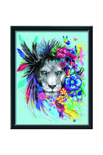 RAVENSBURGER Pictură după numere - Leu colorat