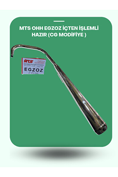 CTR OHH İçten İşlemli Hazır CG Modifiye Krom Egzoz CG125 Uyumlu Güçlü Ses Performansı ve Tasarım