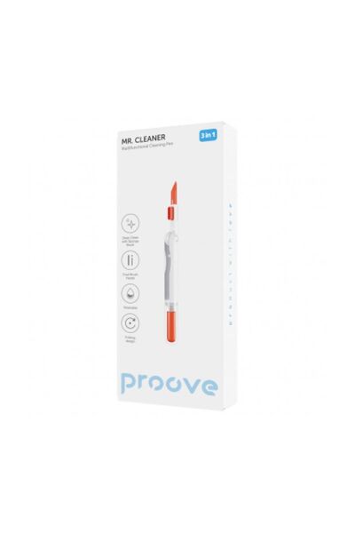 Proove Mr.Cleaner Keyboard/Headphone Cleaning Tool 3in1 White