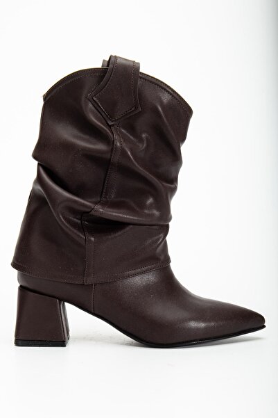 Fagi Buruna Brown Women's Leather Boots