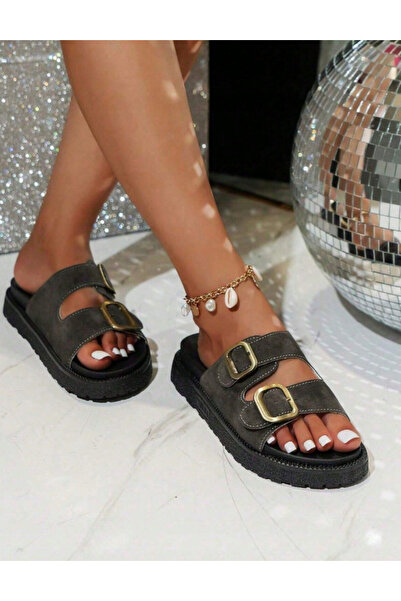 Sheya Shein flip-flops, gray