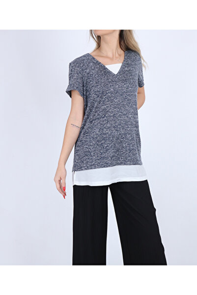 fransa Blouse, Navy blue