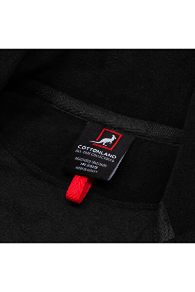 Cottonland Women's Scarlett Regular Fit Zip-Up Polar Fleece Jacket Black