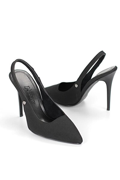 Gökhan Talay Zerina Black Suede Flexible Soft Non-Slip Sole Thin Heels (11cm) Women's Stiletto