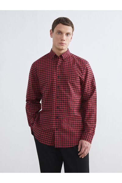 LC Waikiki Lcwaikiki classicregular fit plaid poplin men's shirt