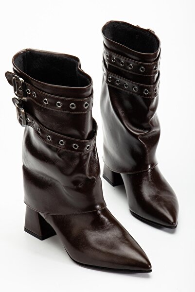 Fagi Lupa Brown Buckled Women's Boots