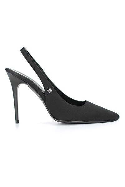 Gökhan Talay Zerina Black Suede Flexible Soft Non-Slip Sole Thin Heels (11cm) Women's Stiletto