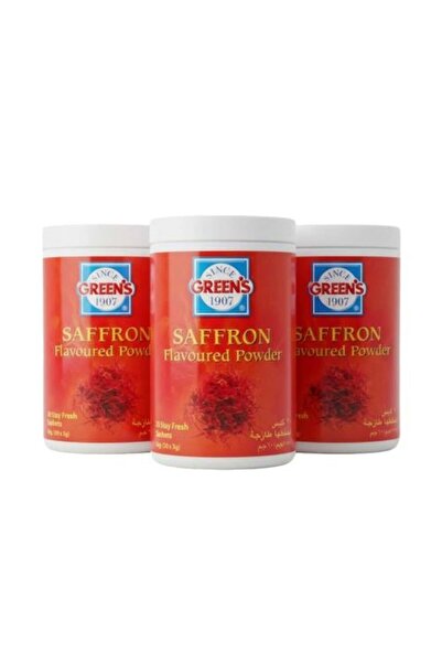 Green's مسحوق بنكهة الزعفران - عبوة من 3 قطع × 60 جم