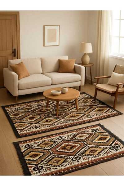 OEM 1+1 Woven double-sided rugs, 60x90 cm + 80x120 cm H&H34